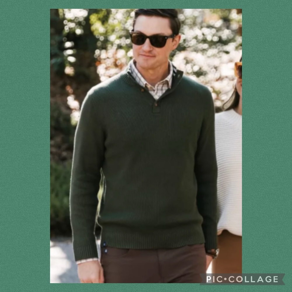 NWT Mizzen+Main Cassady mock neck sweater